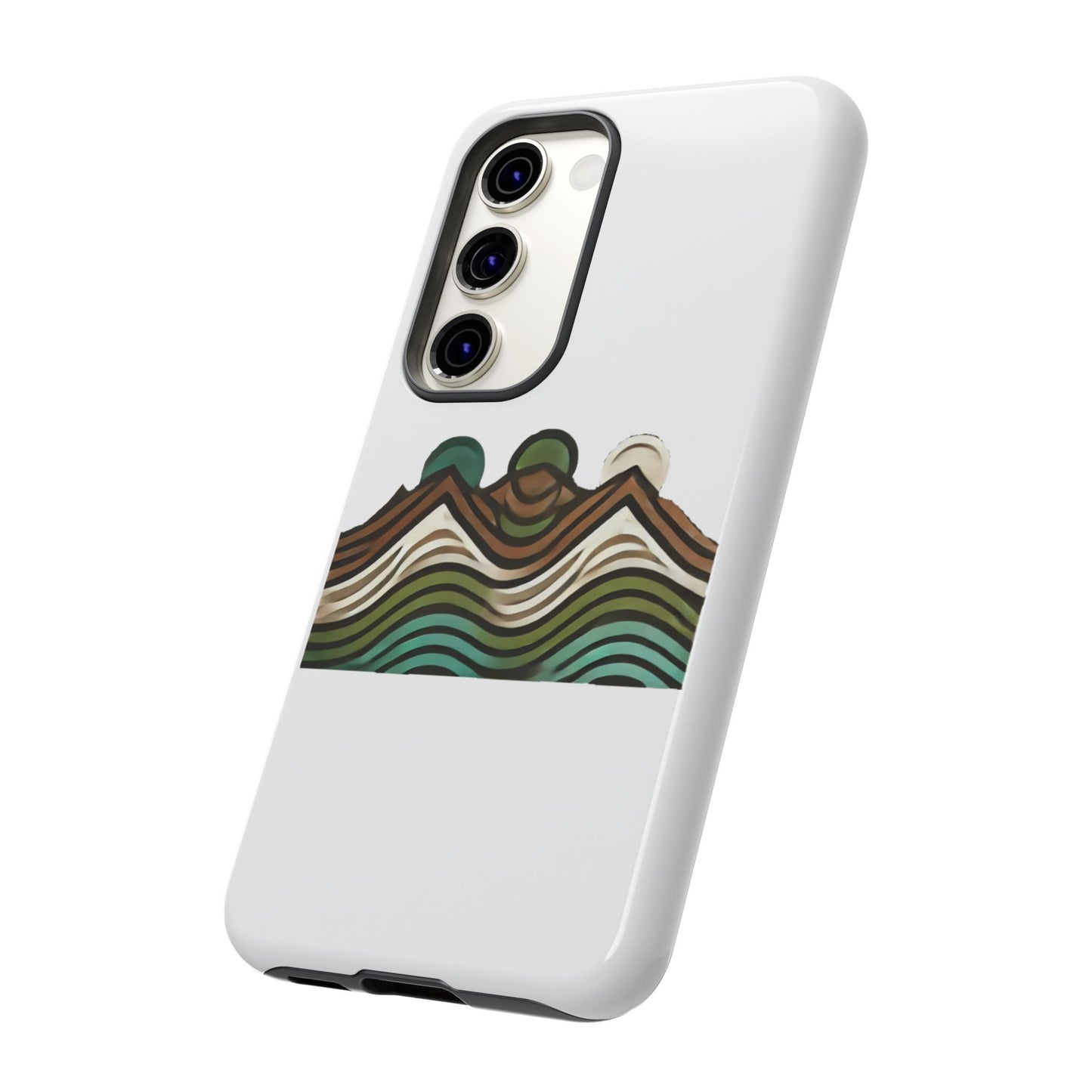 Stylish Phone Case with Minimalist Mountain Design | Tough Cases, Protective Cover, Nature Aesthetic, Gift for Adventurers, [...]