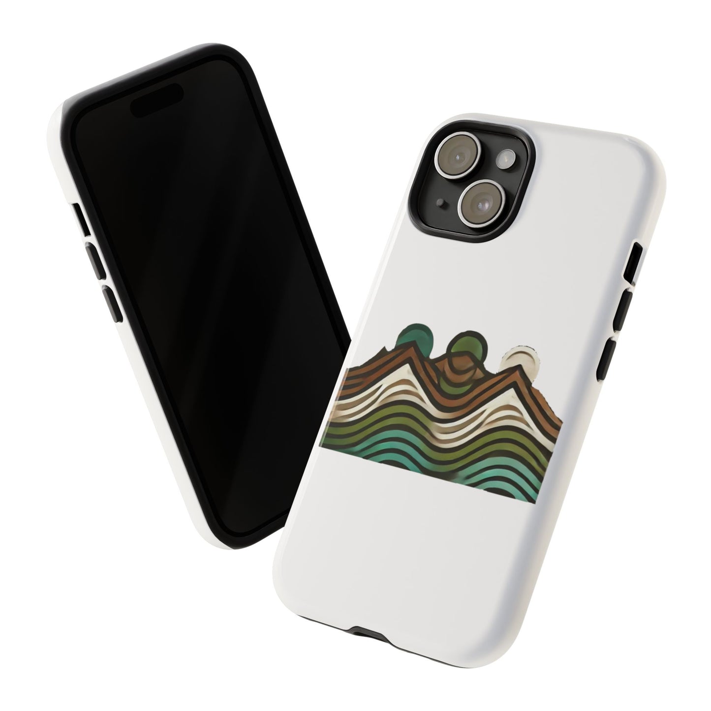 Stylish Phone Case with Minimalist Mountain Design | Tough Cases, Protective Cover, Nature Aesthetic, Gift for Adventurers, [...]