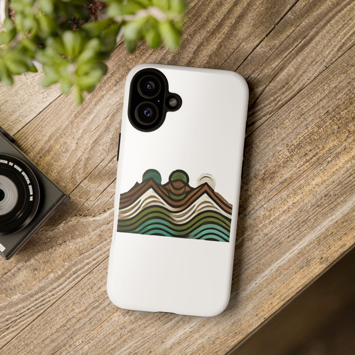 Stylish Phone Case with Minimalist Mountain Design | Tough Cases, Protective Cover, Nature Aesthetic, Gift for Adventurers, [...]