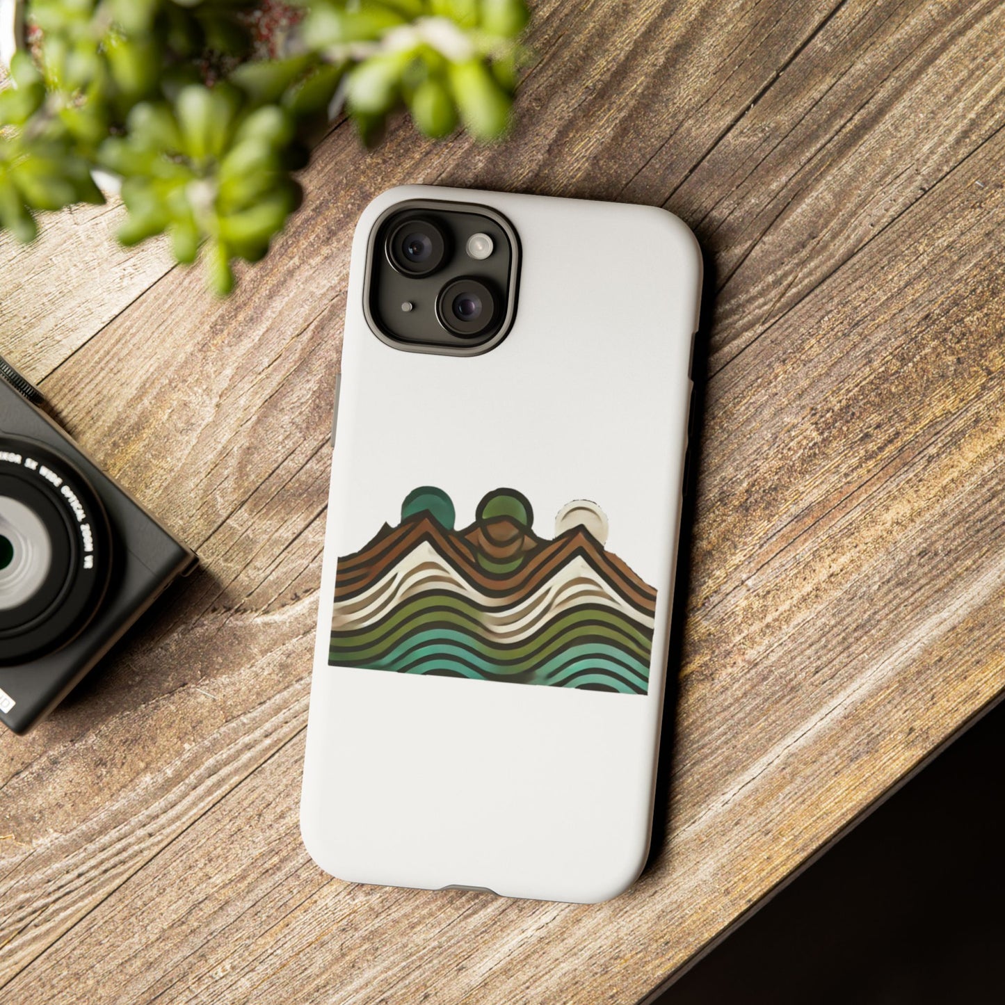 Stylish Phone Case with Minimalist Mountain Design | Tough Cases, Protective Cover, Nature Aesthetic, Gift for Adventurers, [...]