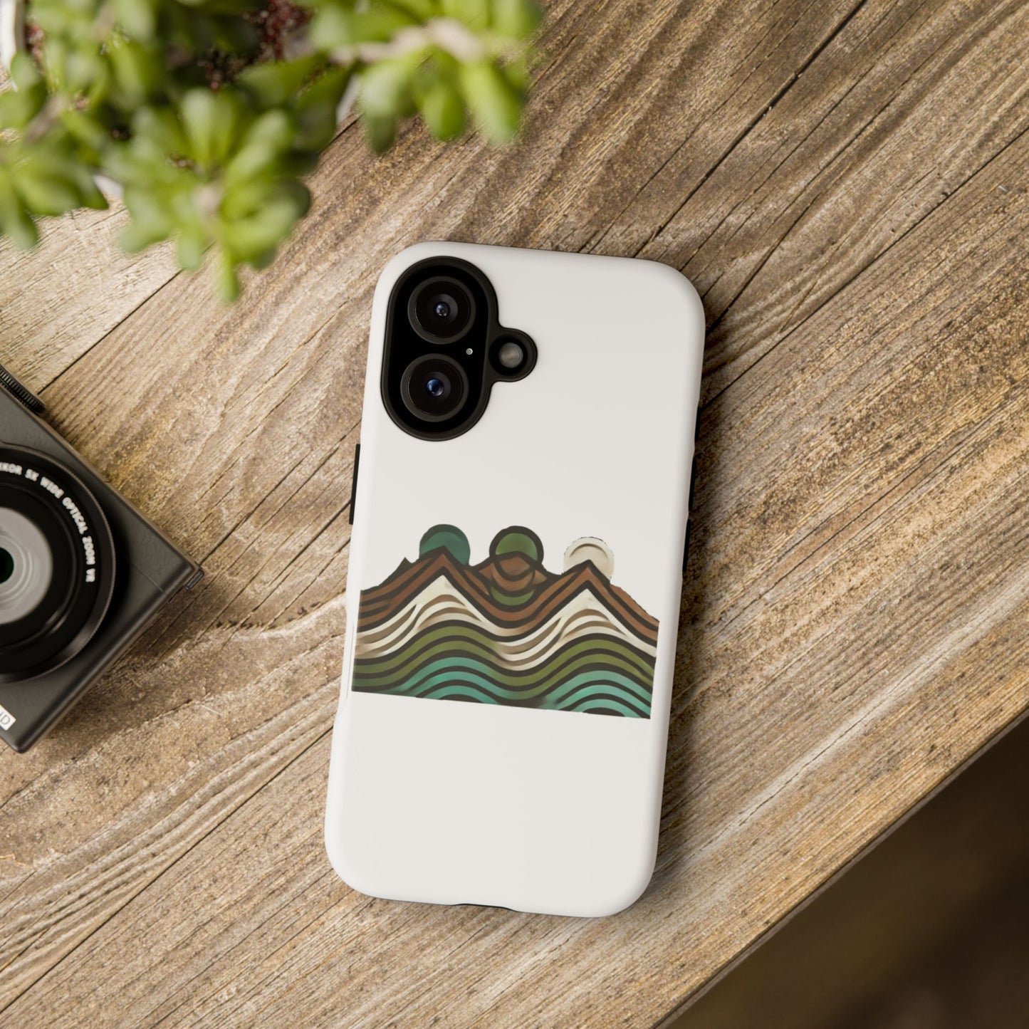 Stylish Phone Case with Minimalist Mountain Design | Tough Cases, Protective Cover, Nature Aesthetic, Gift for Adventurers, [...]