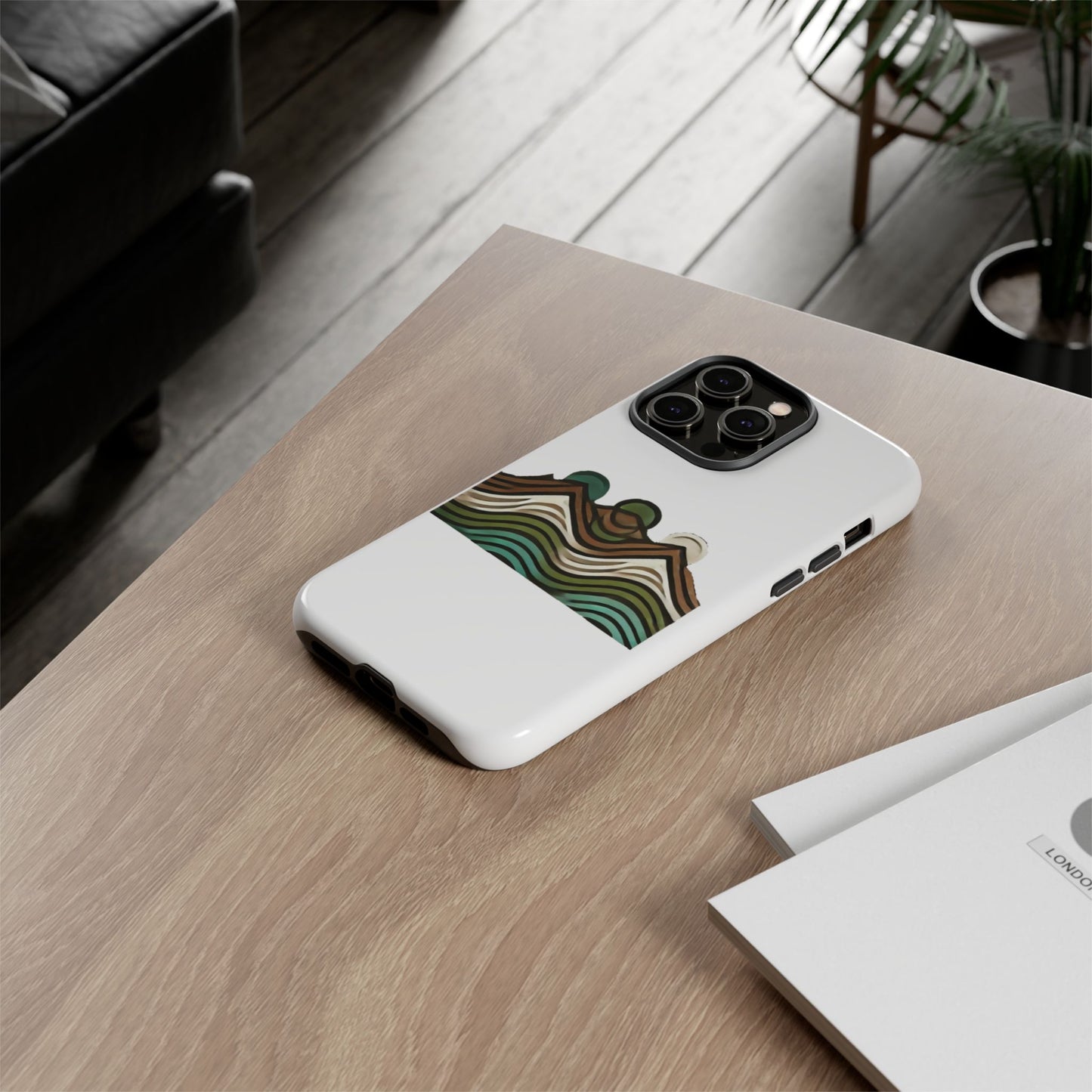 Stylish Phone Case with Minimalist Mountain Design | Tough Cases, Protective Cover, Nature Aesthetic, Gift for Adventurers, [...]