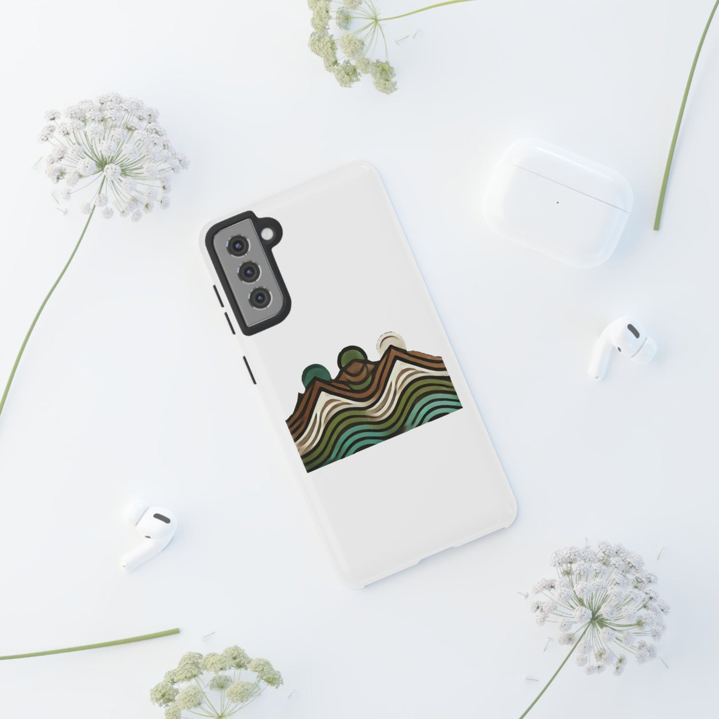 Stylish Phone Case with Minimalist Mountain Design | Tough Cases, Protective Cover, Nature Aesthetic, Gift for Adventurers, [...]