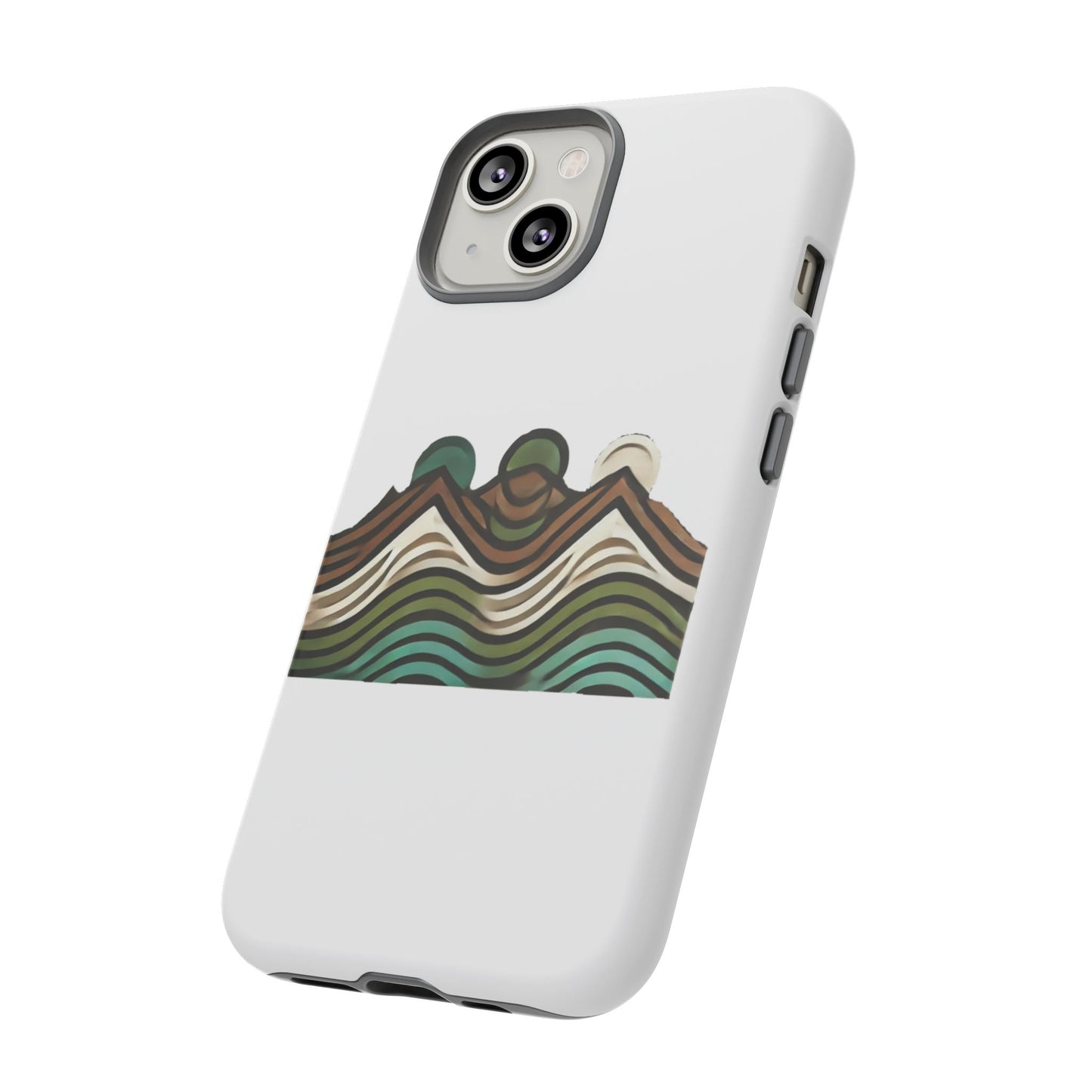 Stylish Phone Case with Minimalist Mountain Design | Tough Cases, Protective Cover, Nature Aesthetic, Gift for Adventurers, [...]