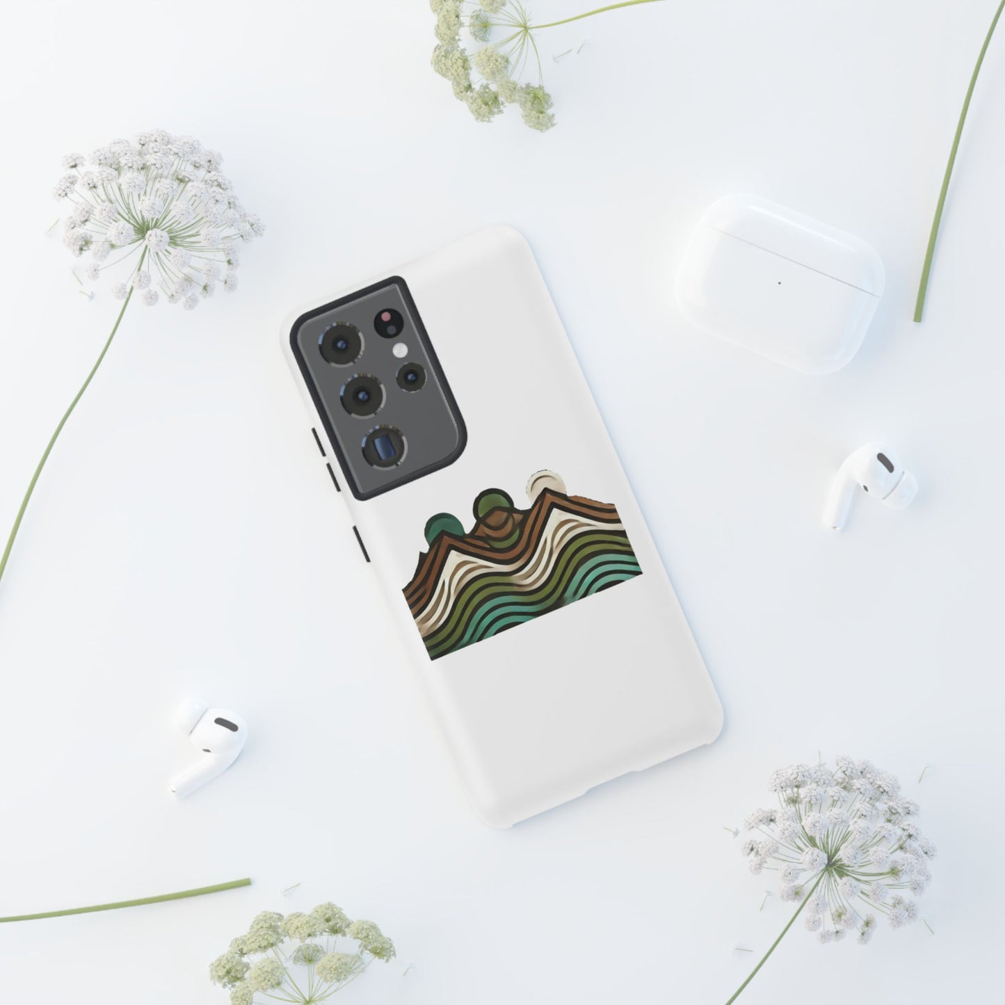 Stylish Phone Case with Minimalist Mountain Design | Tough Cases, Protective Cover, Nature Aesthetic, Gift for Adventurers, [...]