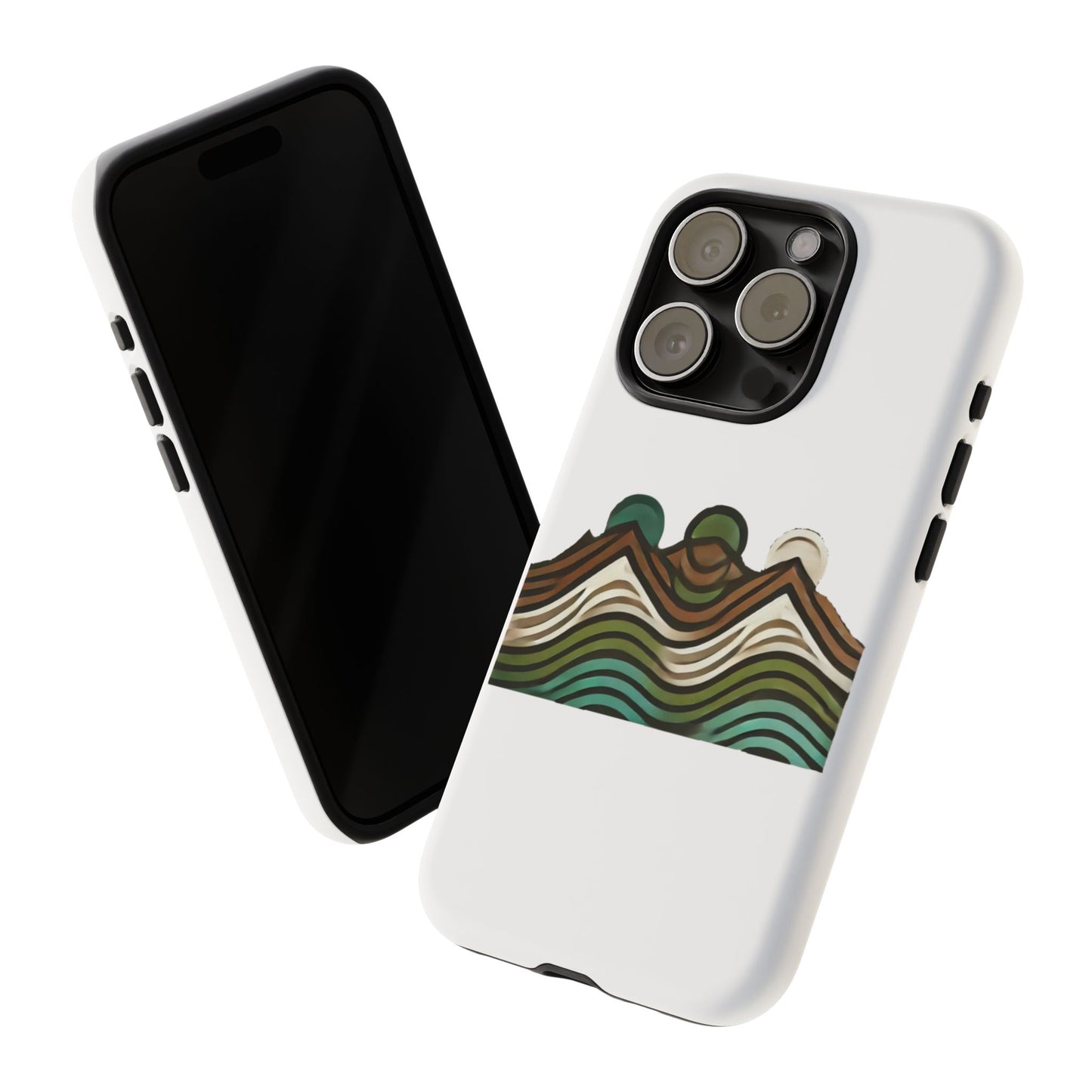Stylish Phone Case with Minimalist Mountain Design | Tough Cases, Protective Cover, Nature Aesthetic, Gift for Adventurers, [...]