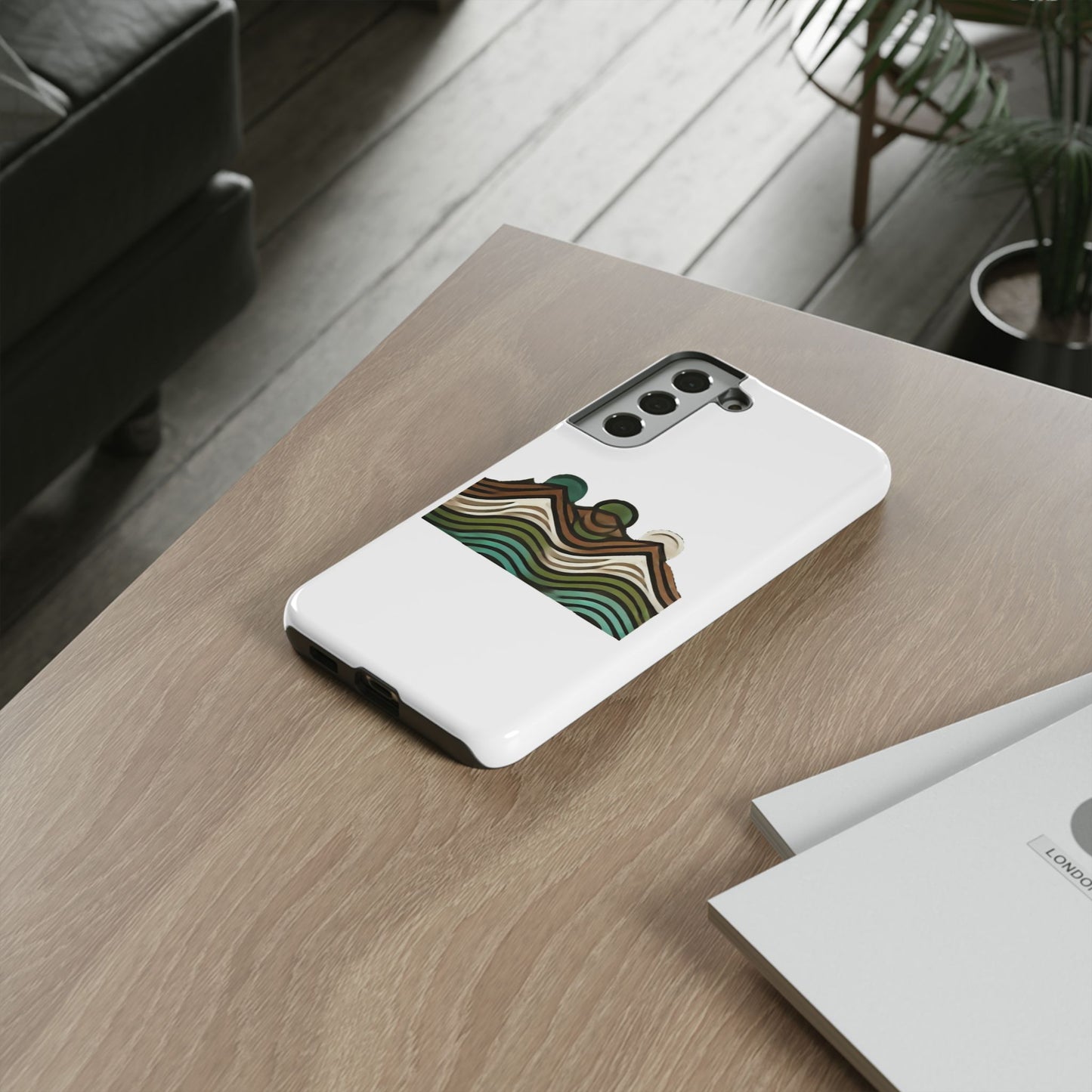 Stylish Phone Case with Minimalist Mountain Design | Tough Cases, Protective Cover, Nature Aesthetic, Gift for Adventurers, [...]