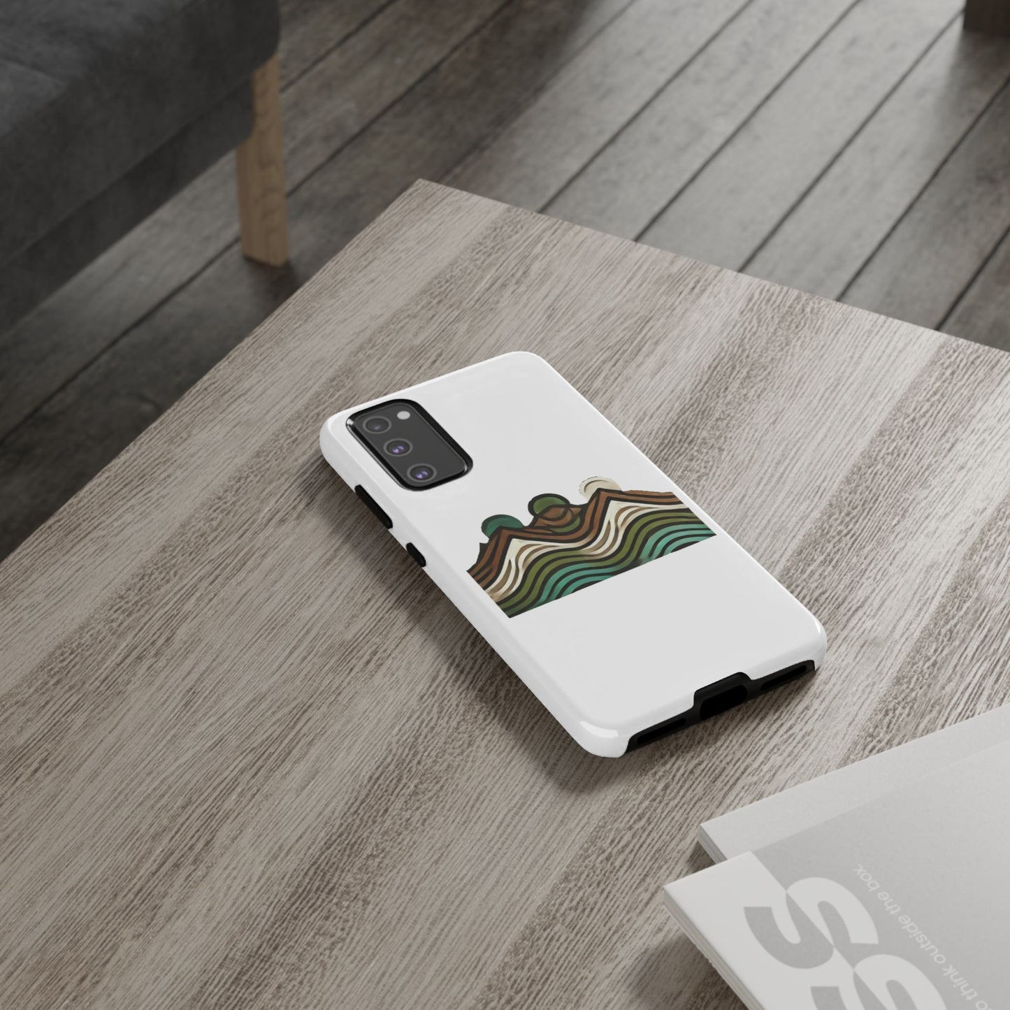 Stylish Phone Case with Minimalist Mountain Design | Tough Cases, Protective Cover, Nature Aesthetic, Gift for Adventurers, [...]