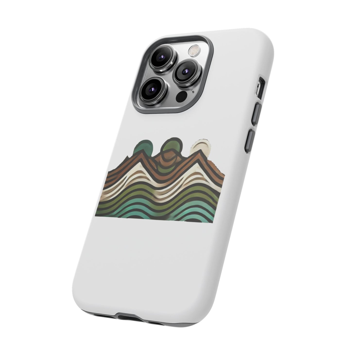 Stylish Phone Case with Minimalist Mountain Design | Tough Cases, Protective Cover, Nature Aesthetic, Gift for Adventurers, [...]