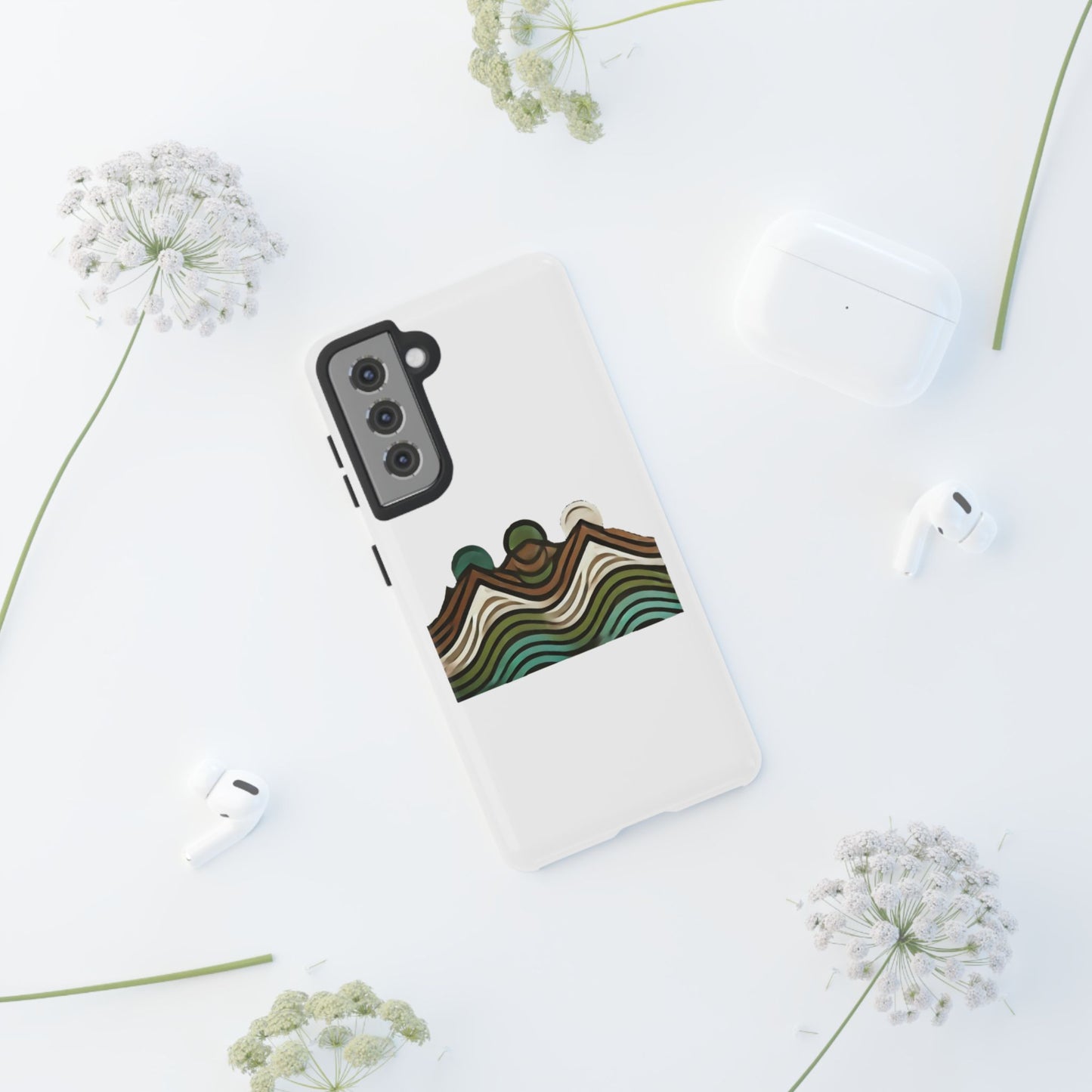Stylish Phone Case with Minimalist Mountain Design | Tough Cases, Protective Cover, Nature Aesthetic, Gift for Adventurers, [...]