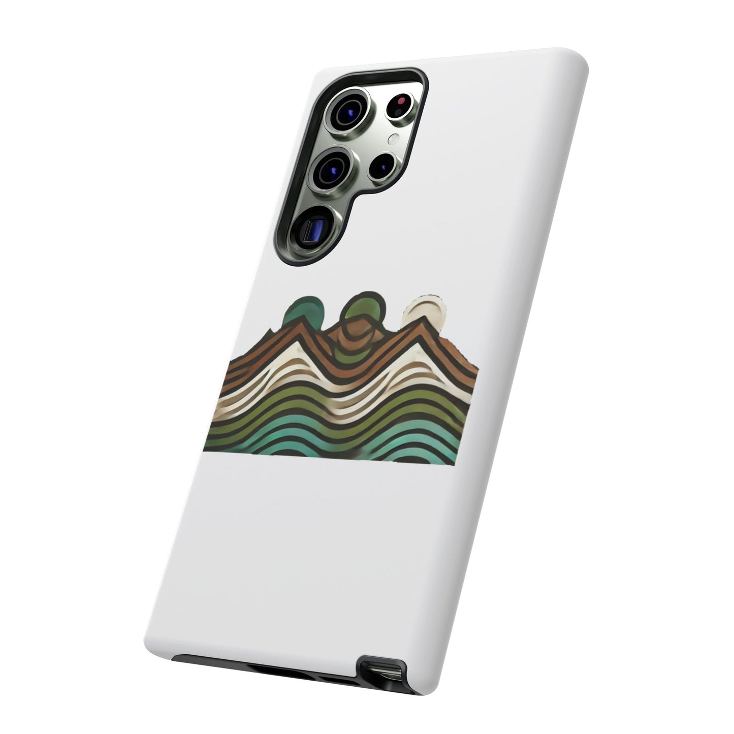 Stylish Phone Case with Minimalist Mountain Design | Tough Cases, Protective Cover, Nature Aesthetic, Gift for Adventurers, [...]
