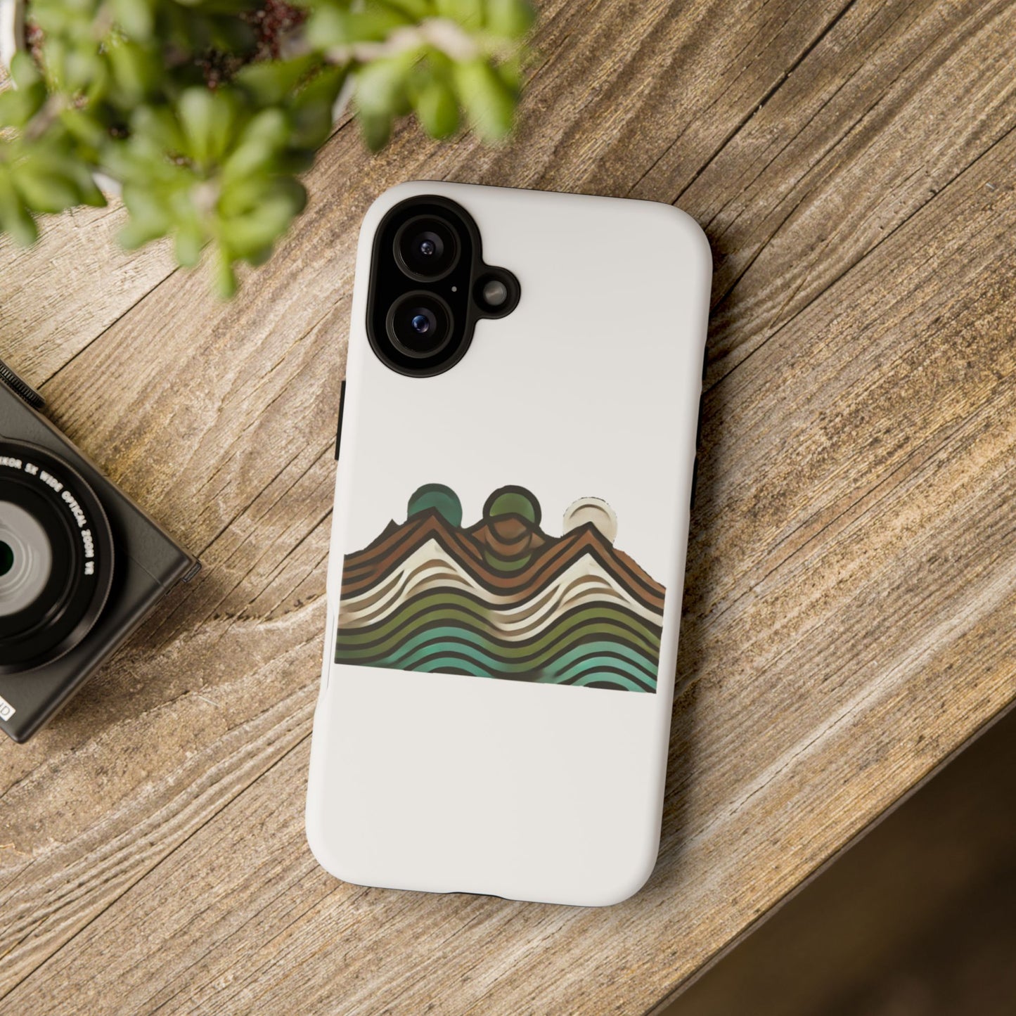 Stylish Phone Case with Minimalist Mountain Design | Tough Cases, Protective Cover, Nature Aesthetic, Gift for Adventurers, [...]