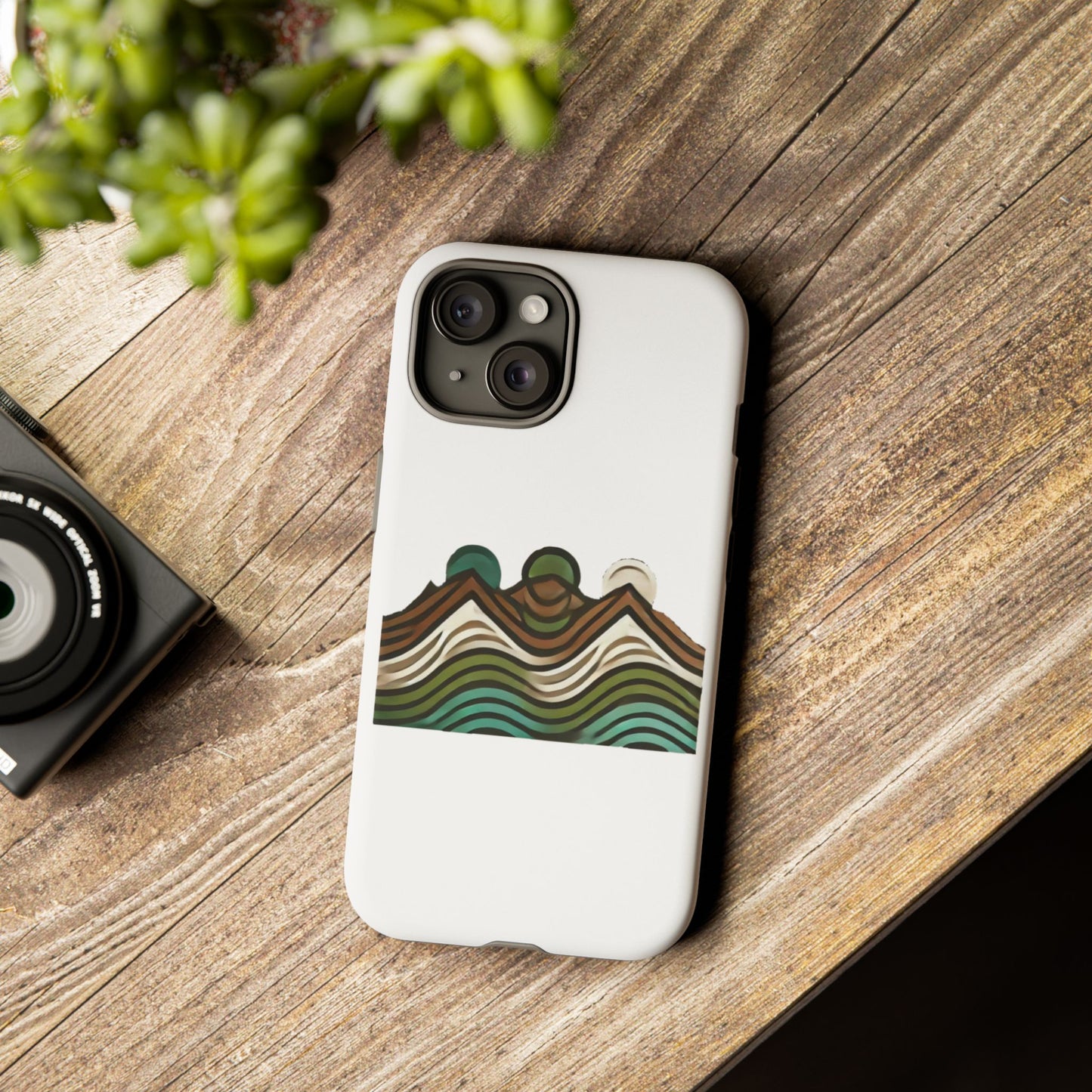 Stylish Phone Case with Minimalist Mountain Design | Tough Cases, Protective Cover, Nature Aesthetic, Gift for Adventurers, [...]