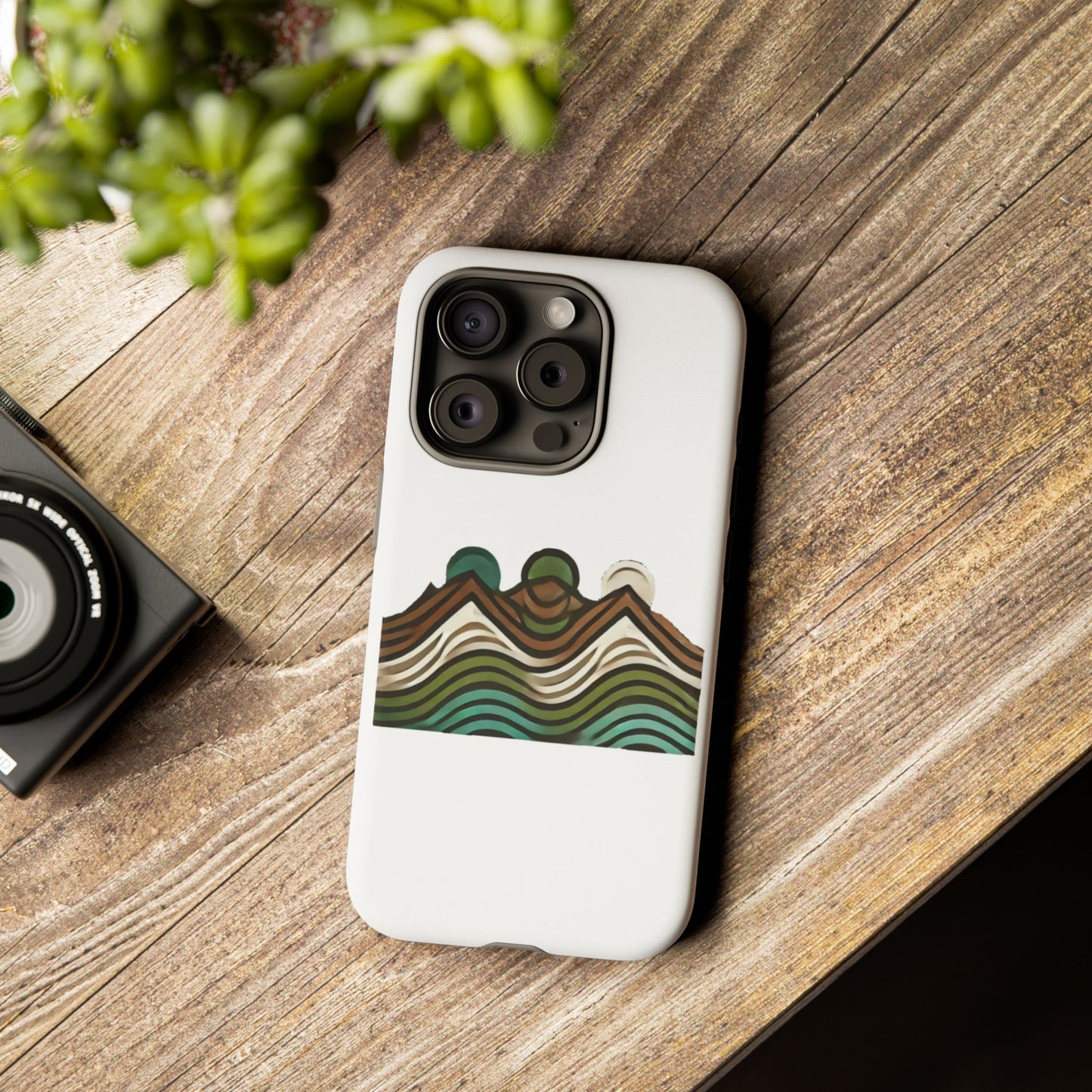 Stylish Phone Case with Minimalist Mountain Design | Tough Cases, Protective Cover, Nature Aesthetic, Gift for Adventurers, [...]
