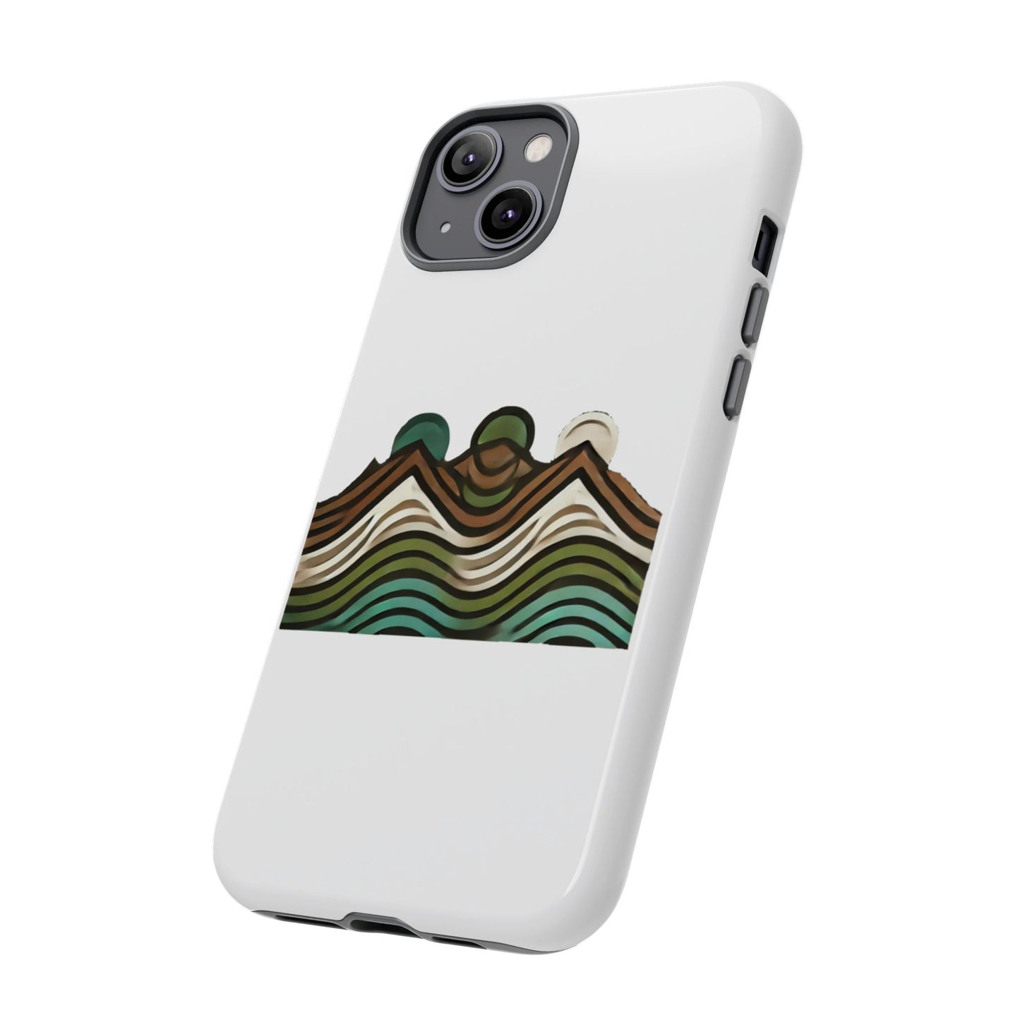 Stylish Phone Case with Minimalist Mountain Design | Tough Cases, Protective Cover, Nature Aesthetic, Gift for Adventurers, [...]