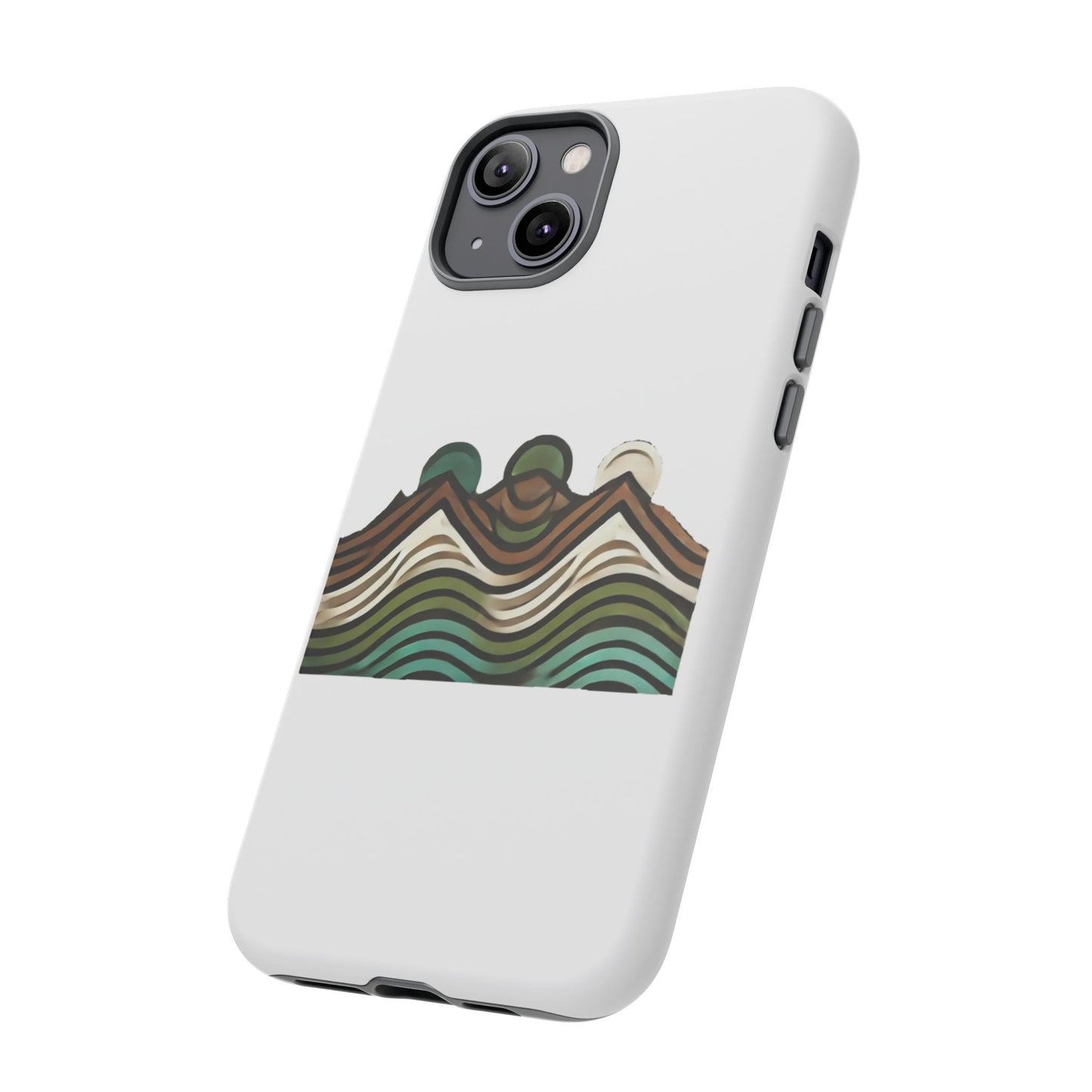 Stylish Phone Case with Minimalist Mountain Design | Tough Cases, Protective Cover, Nature Aesthetic, Gift for Adventurers, [...]