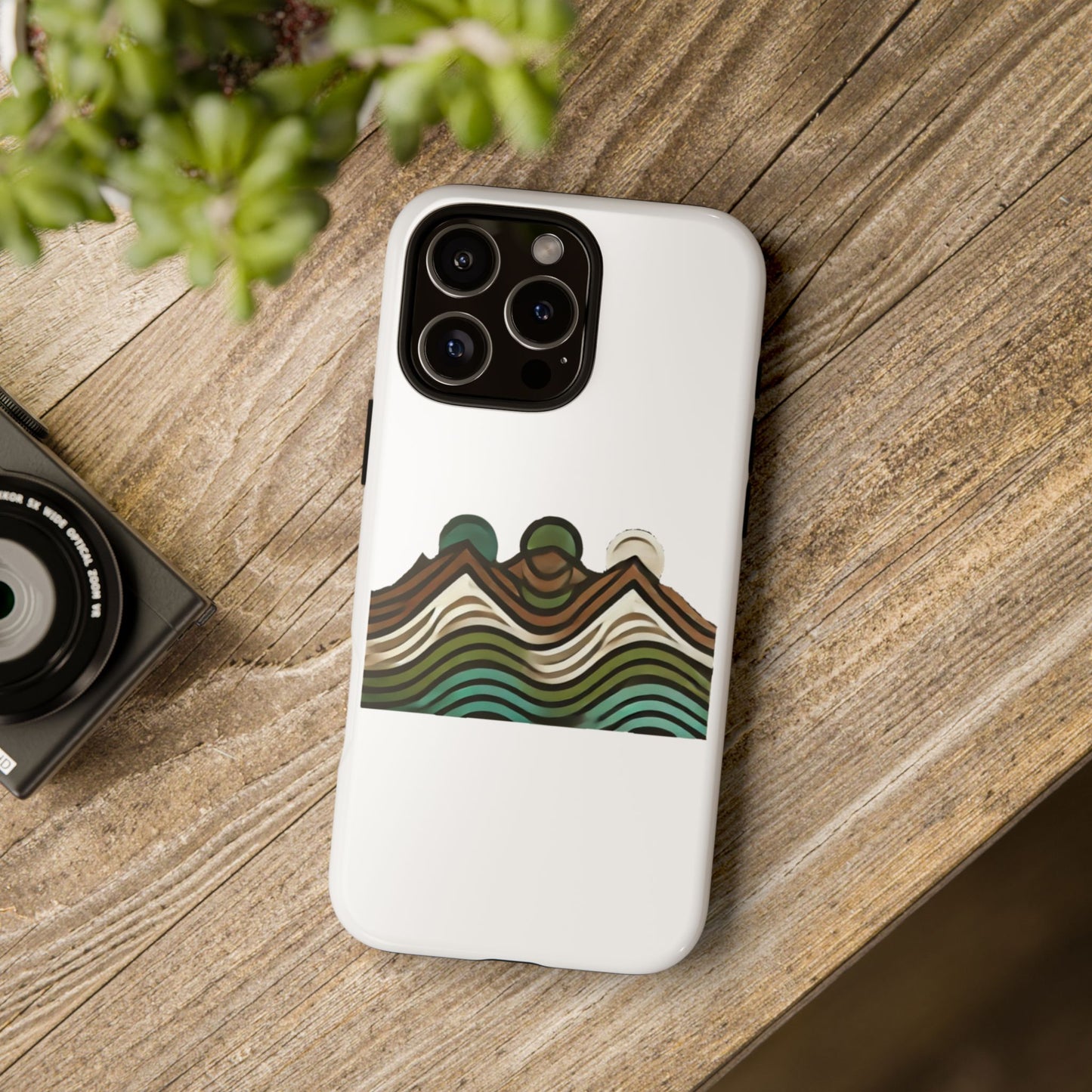 Stylish Phone Case with Minimalist Mountain Design | Tough Cases, Protective Cover, Nature Aesthetic, Gift for Adventurers, [...]
