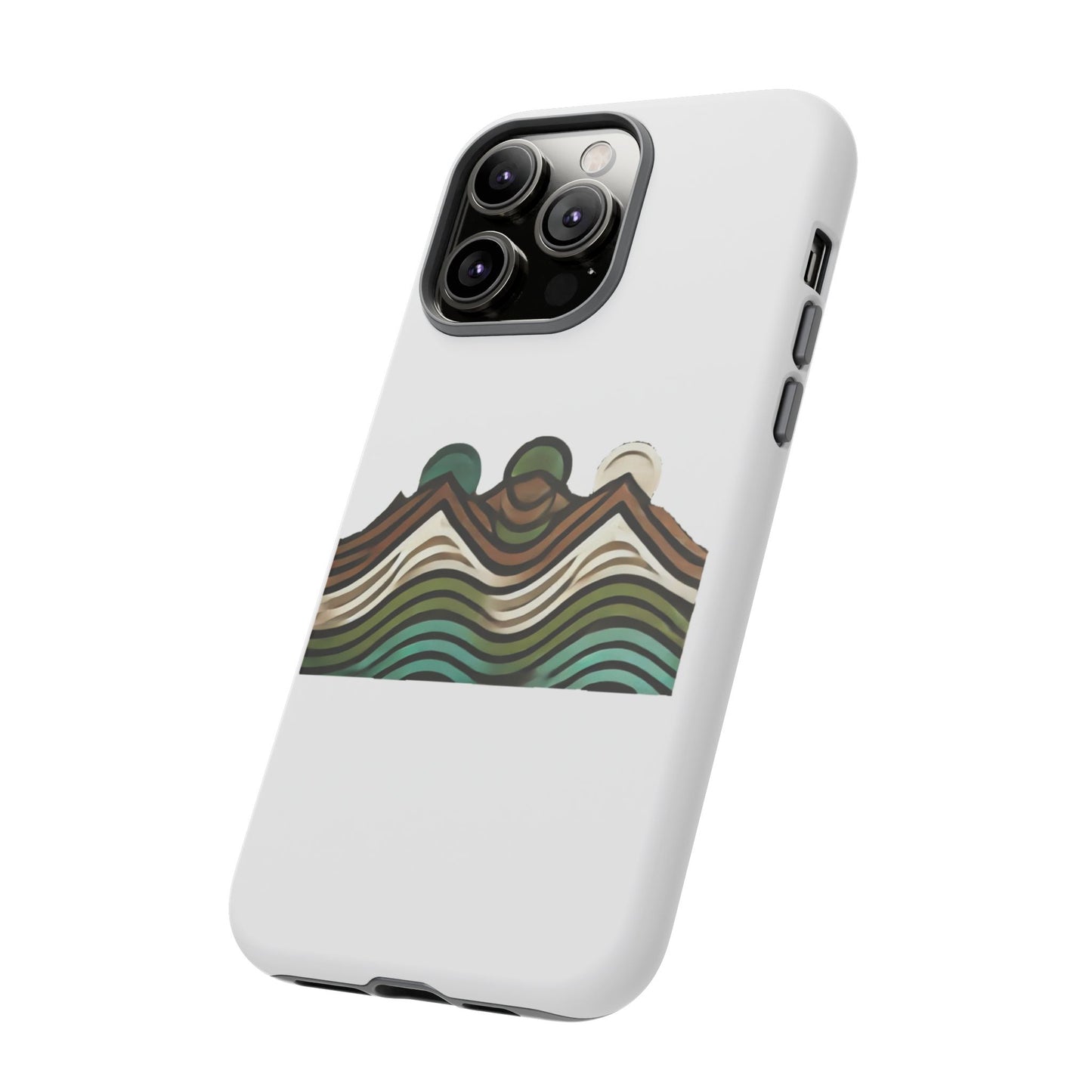 Stylish Phone Case with Minimalist Mountain Design | Tough Cases, Protective Cover, Nature Aesthetic, Gift for Adventurers, [...]