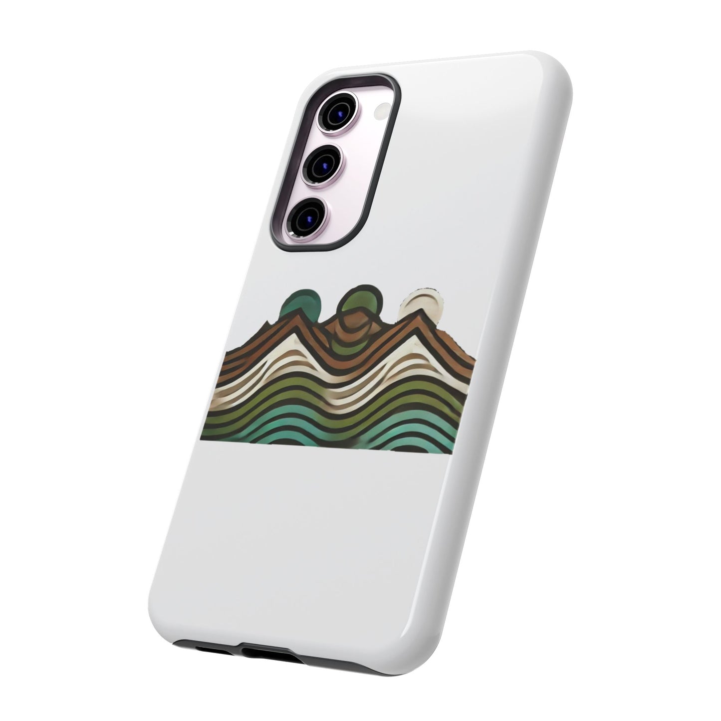 Stylish Phone Case with Minimalist Mountain Design | Tough Cases, Protective Cover, Nature Aesthetic, Gift for Adventurers, [...]