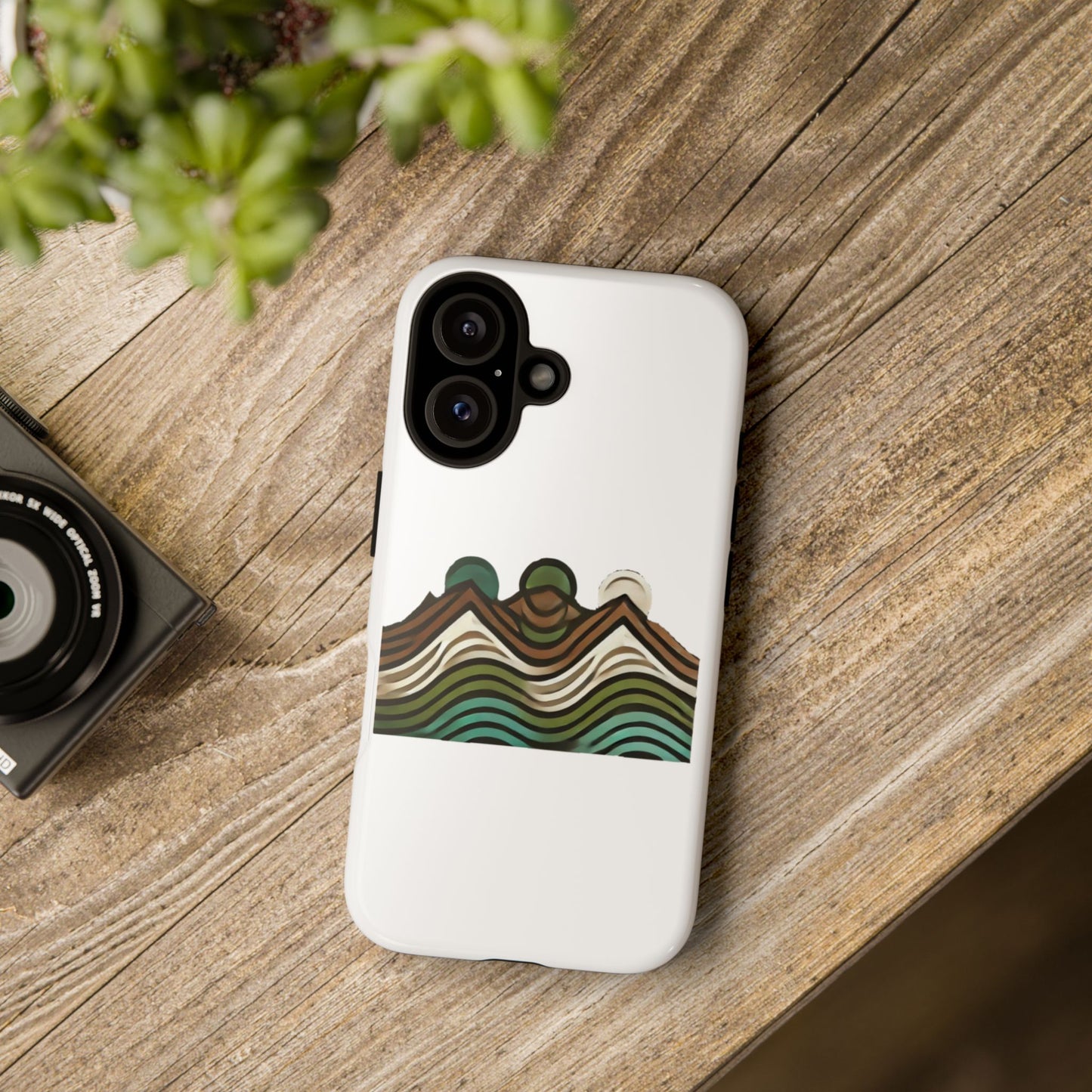 Stylish Phone Case with Minimalist Mountain Design | Tough Cases, Protective Cover, Nature Aesthetic, Gift for Adventurers, [...]