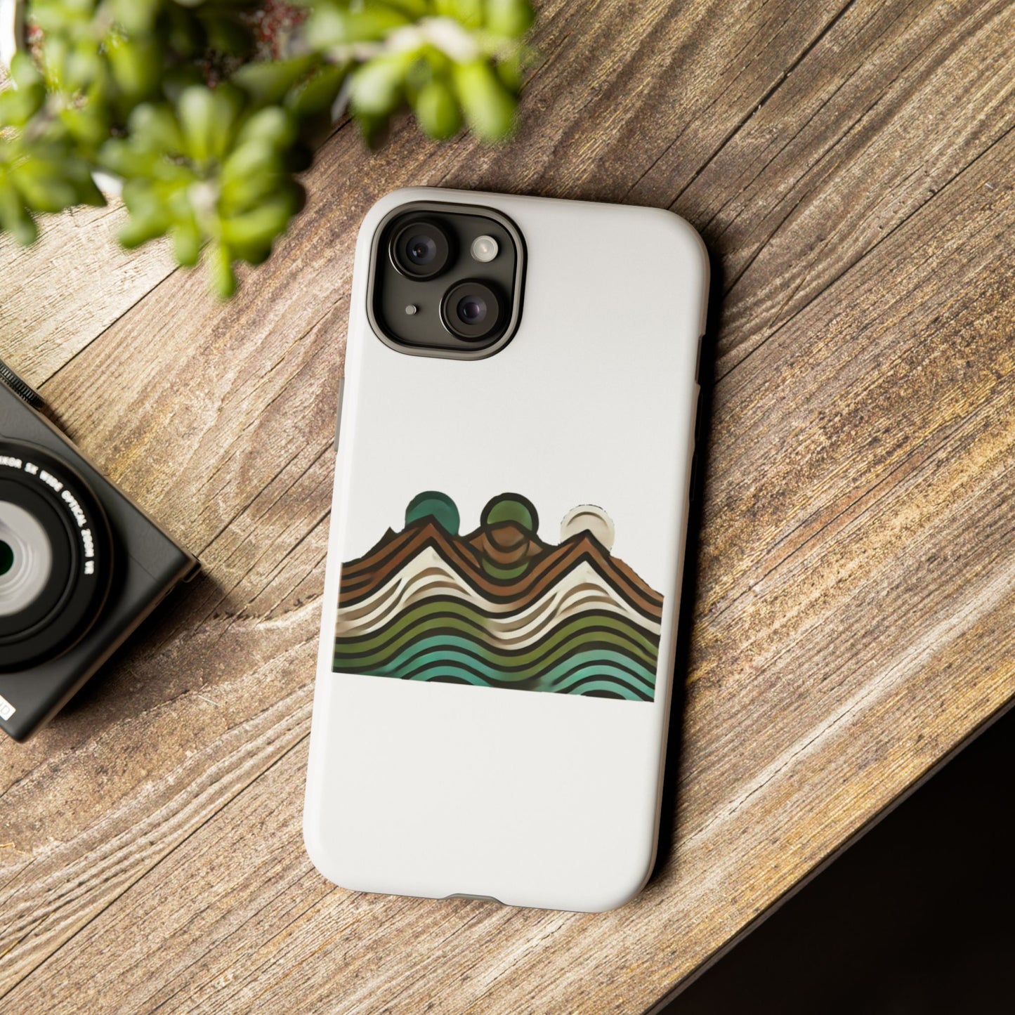 Stylish Phone Case with Minimalist Mountain Design | Tough Cases, Protective Cover, Nature Aesthetic, Gift for Adventurers, [...]