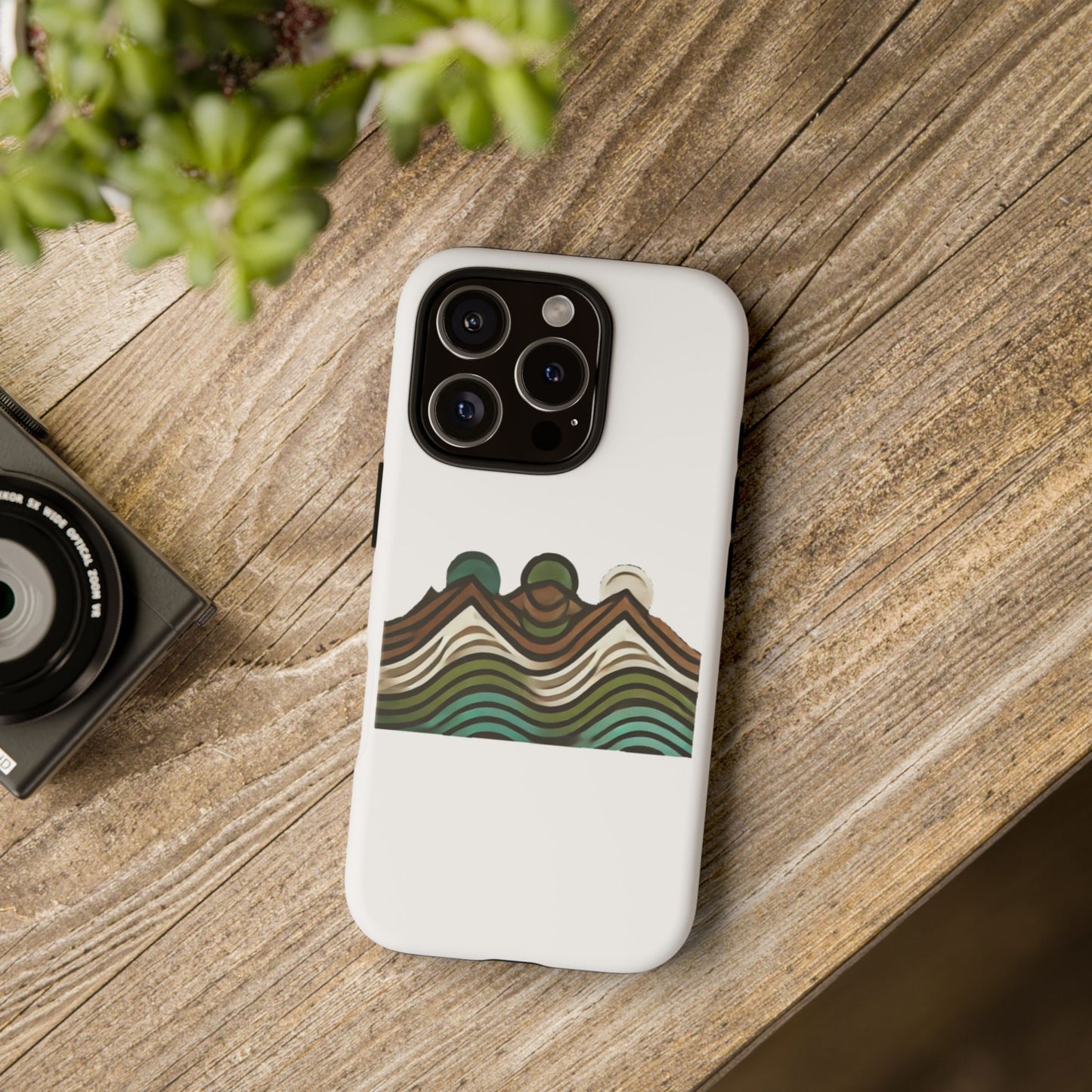 Stylish Phone Case with Minimalist Mountain Design | Tough Cases, Protective Cover, Nature Aesthetic, Gift for Adventurers, [...]
