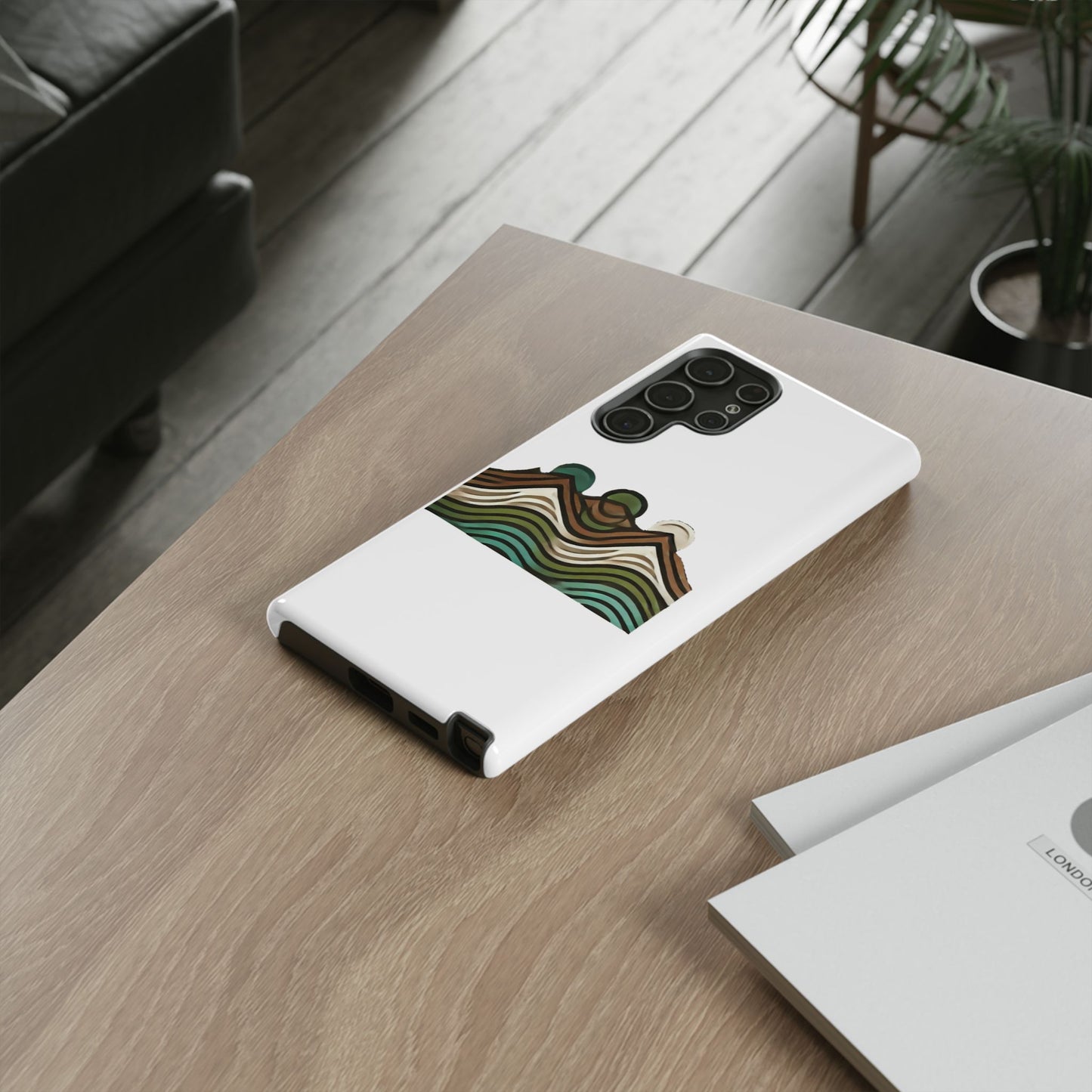 Stylish Phone Case with Minimalist Mountain Design | Tough Cases, Protective Cover, Nature Aesthetic, Gift for Adventurers, [...]