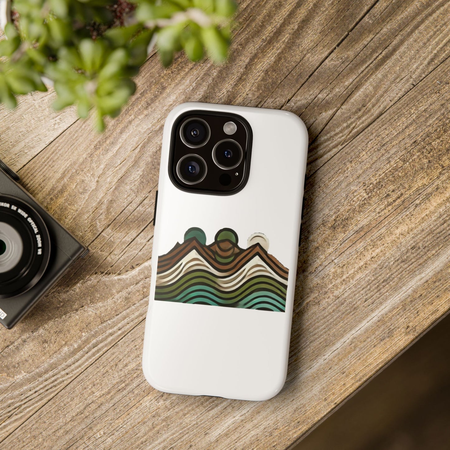 Stylish Phone Case with Minimalist Mountain Design | Tough Cases, Protective Cover, Nature Aesthetic, Gift for Adventurers, [...]