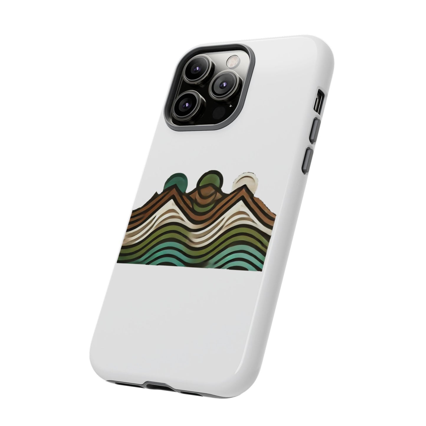 Stylish Phone Case with Minimalist Mountain Design | Tough Cases, Protective Cover, Nature Aesthetic, Gift for Adventurers, [...]