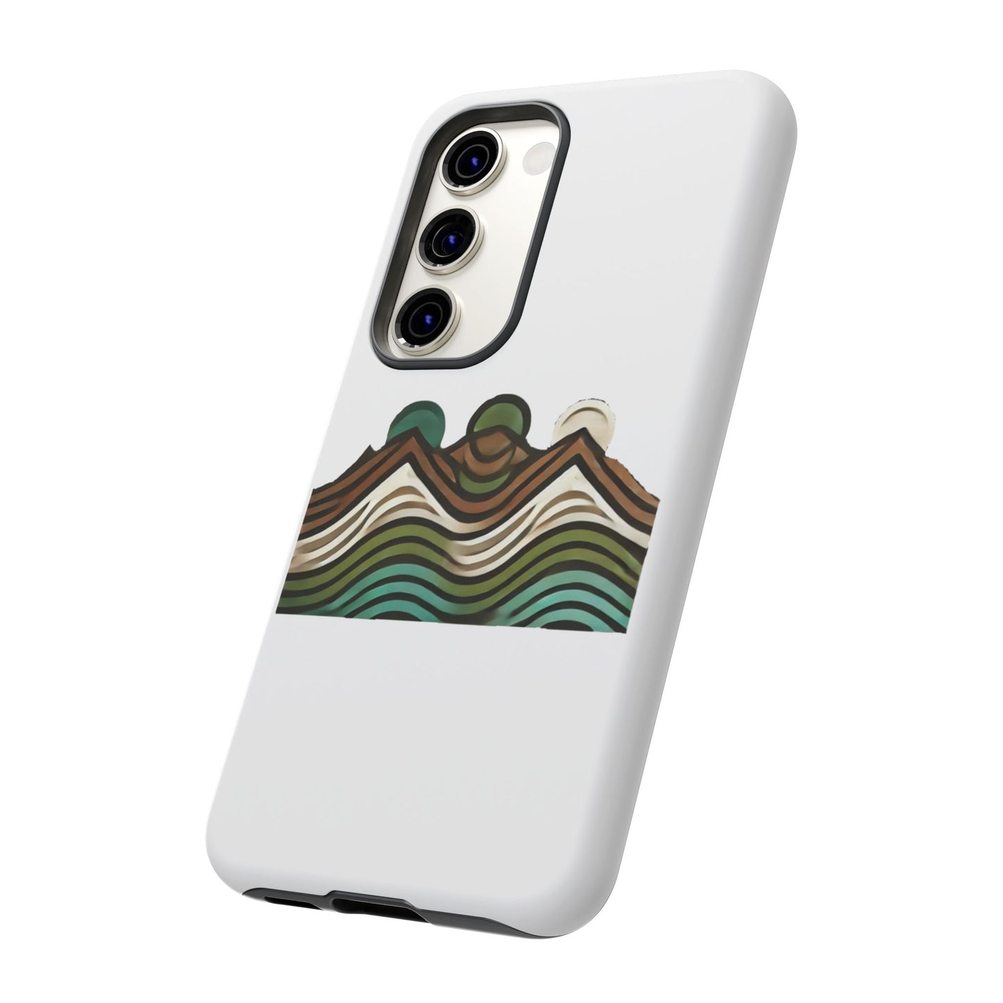 Stylish Phone Case with Minimalist Mountain Design | Tough Cases, Protective Cover, Nature Aesthetic, Gift for Adventurers, [...]