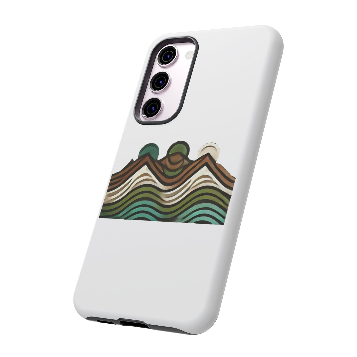 Stylish Phone Case with Minimalist Mountain Design | Tough Cases, Protective Cover, Nature Aesthetic, Gift for Adventurers, [...]